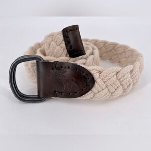 Vintage Abercrombie‎ & Fitch Braided Canvas Belt 34
